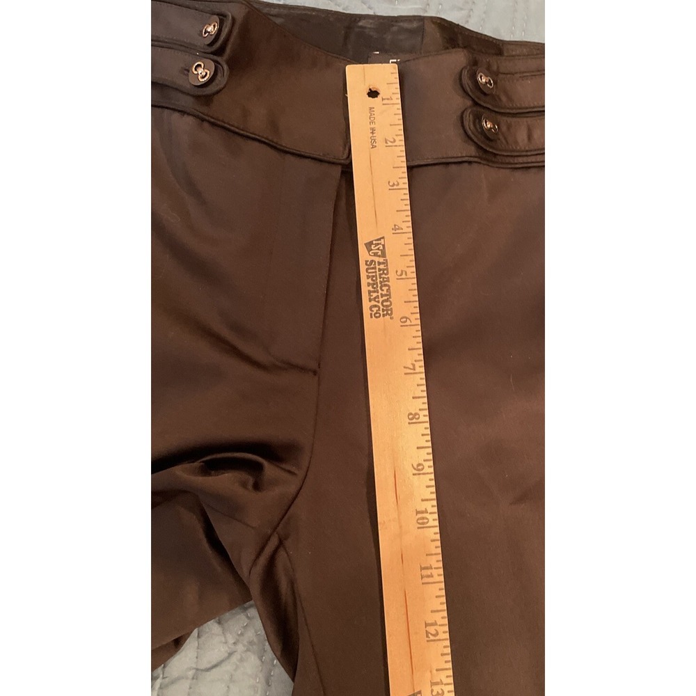 Etcetera Womens 6 Dress Pants Black Rebel Wool Blend Button Waistband Career NEW - Picture 9 of 11